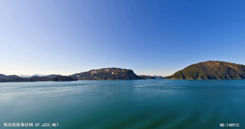 View From Water of Alaskan Mountains 4K Ultra HD