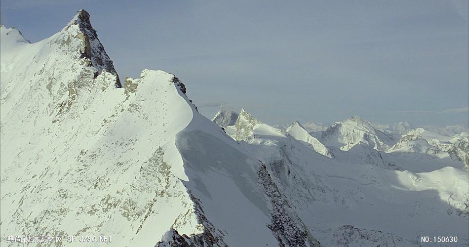 0745-航拍雪山-自然美景实拍视频