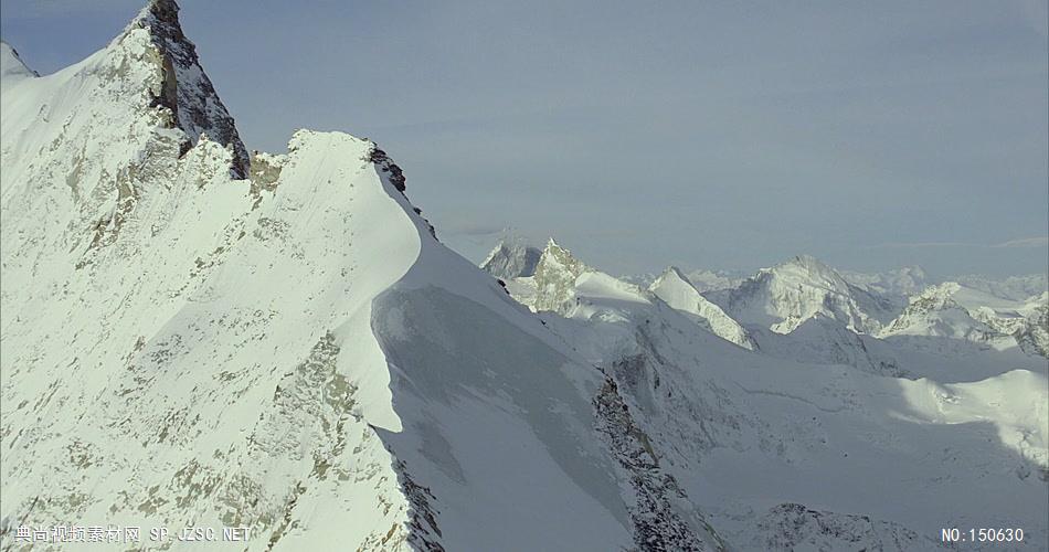 0745-航拍雪山-自然美景实拍视频