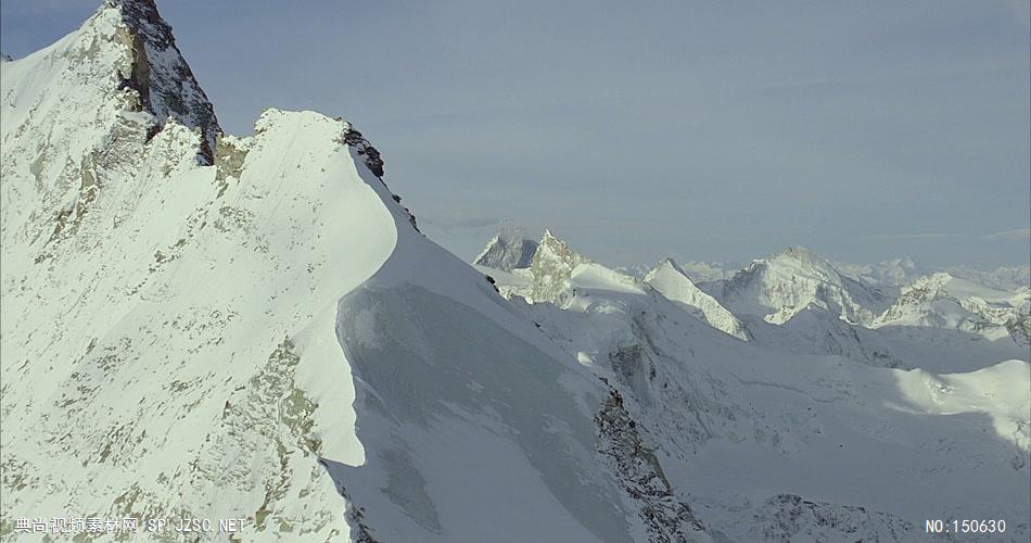 0745-航拍雪山-自然美景实拍视频