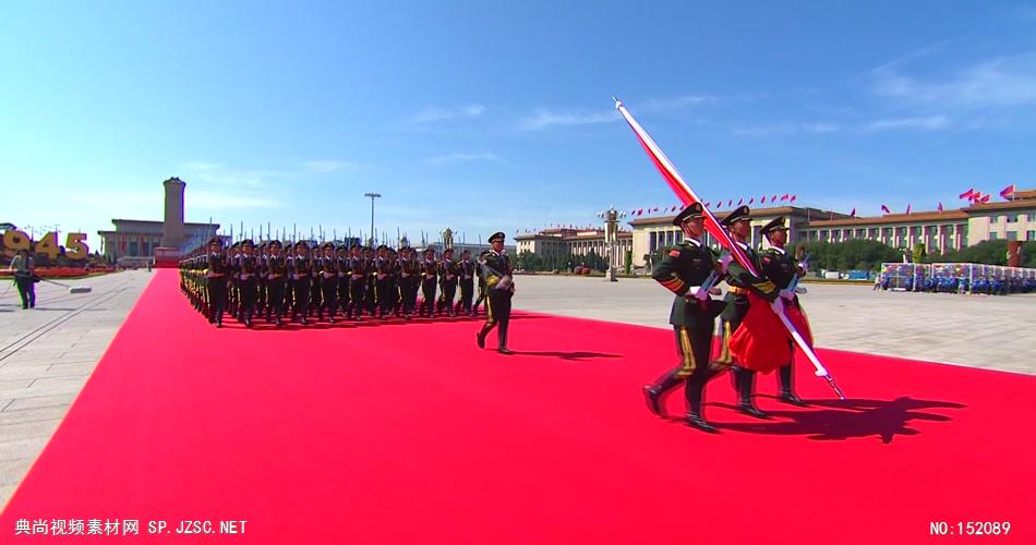 07前进的中国之国旗班空军献礼华表红旗红绸 中国 国家