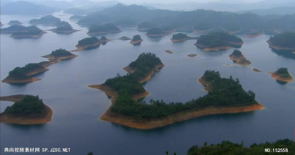 航拍浙江杭州西湖千岛湖钱塘江宁波城市科技工业高清实拍视频素材2230杭州千岛湖美景湖面小船秀美风景