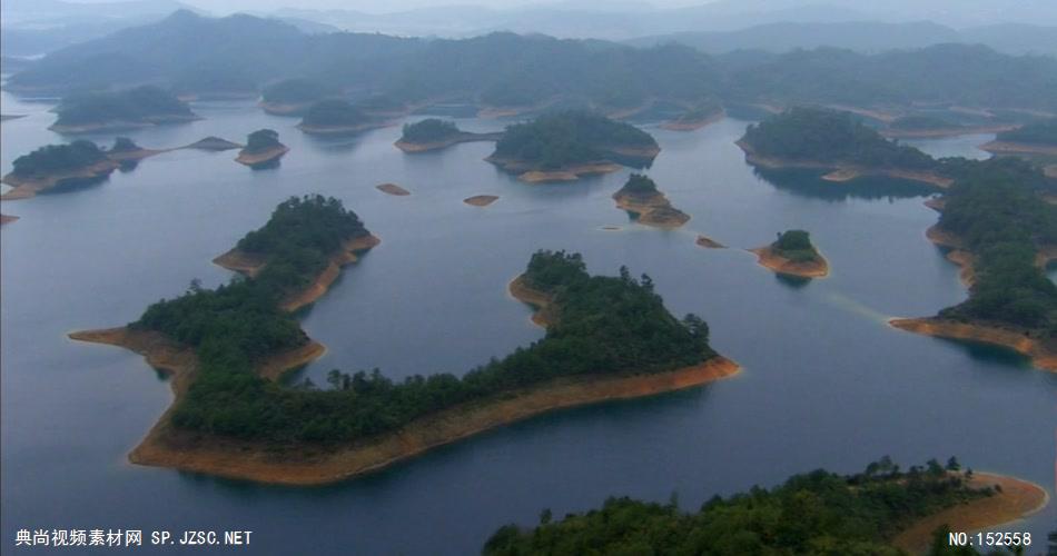 航拍浙江杭州西湖千岛湖钱塘江宁波城市科技工业高清实拍视频素材2230杭州千岛湖美景湖面小船秀美风景