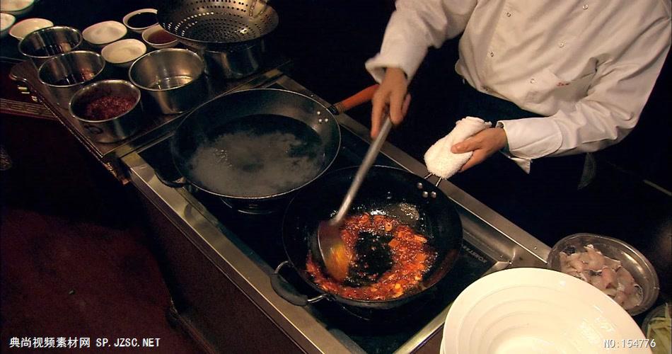 饭店酒楼吃饭聚餐美食火锅高清视频素材餐饮厨师食物厨房厨师妙菜