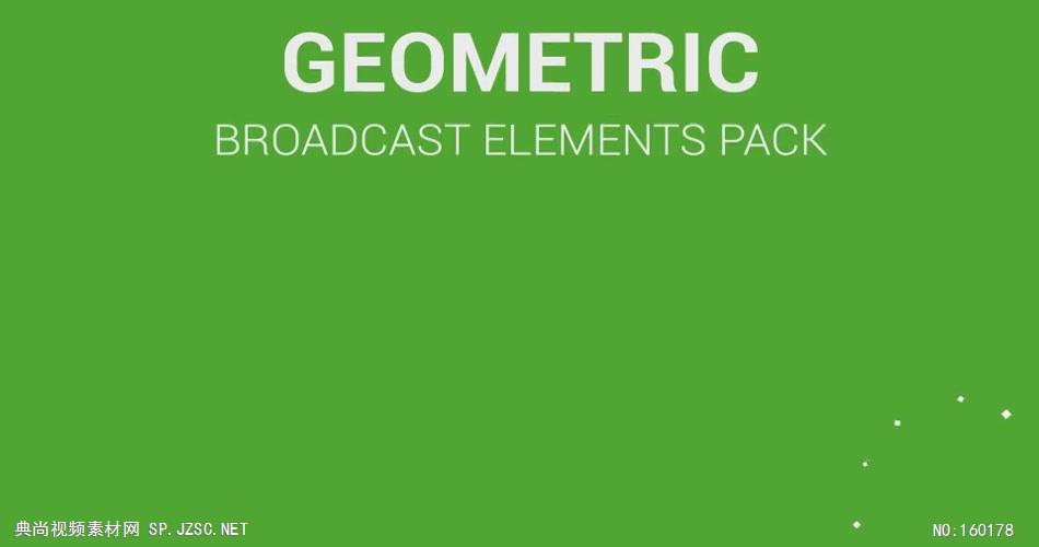 AE：几何元素电视广播包 ae素材网站 ae特效素材14