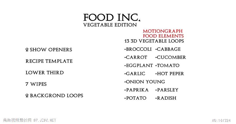 AE：蔬菜版食品公司广告宣传模板 AE模板 AE视频素材文件14