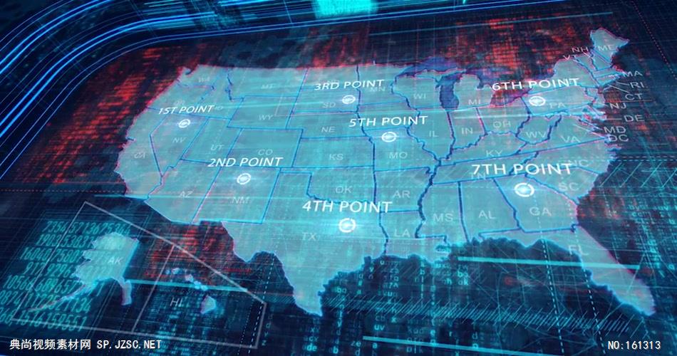 AE：美国地图 AE资源15ae模板素材下载网站