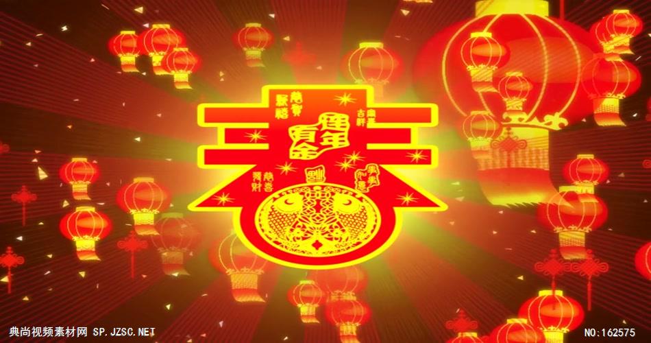 YM0450新年灯笼中国结-新年春节元旦视频