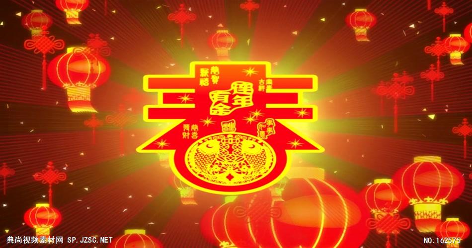 YM0450新年灯笼中国结-新年春节元旦视频