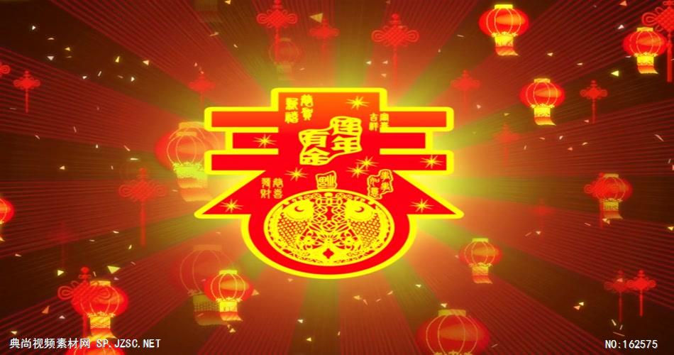 YM0450新年灯笼中国结-新年春节元旦视频