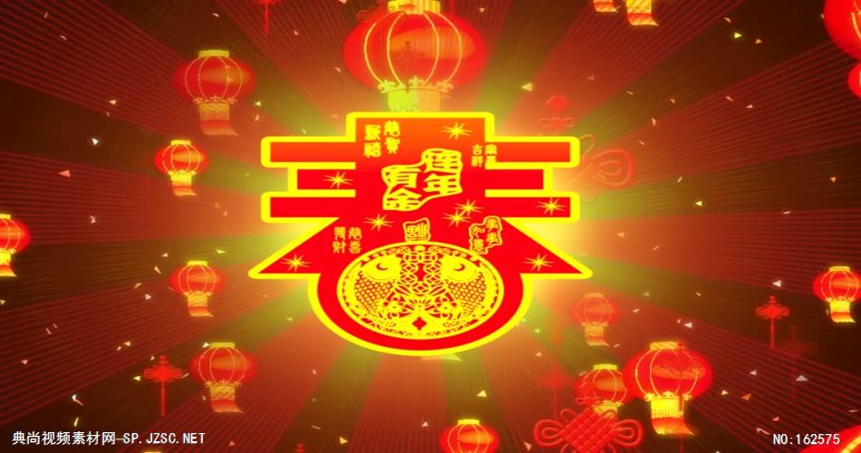 YM0450新年灯笼中国结-新年春节元旦视频