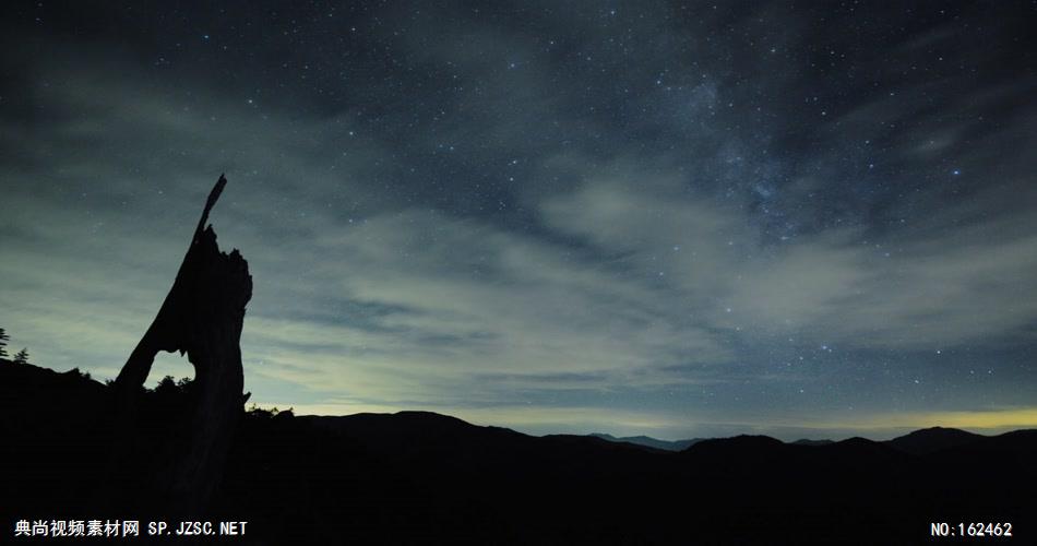 银河- 地球风景微速拍摄 延时银河系夜景 地球宇宙太空