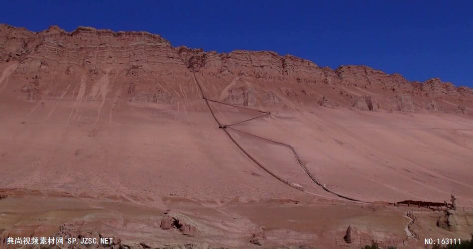 新疆吐鲁番火焰山自然旅游风光中国实拍视频素材 视频下载中国实拍