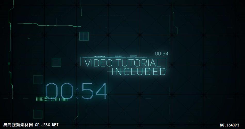AE：9151 高科技文字标题倒计时动画 ae素材模板下载 ae素材免费下载