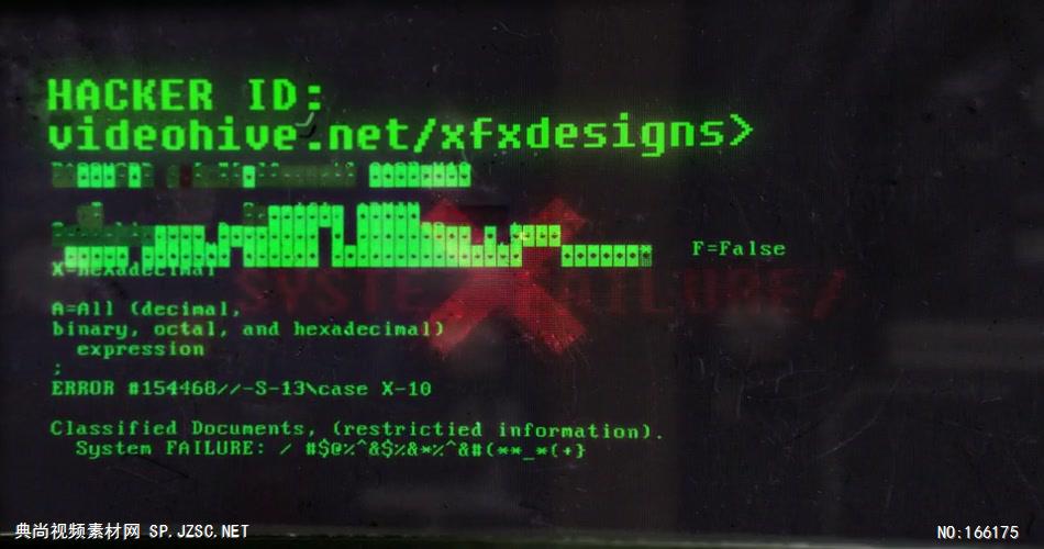 10721 黑客标志动画 ae素材下载 AE模板