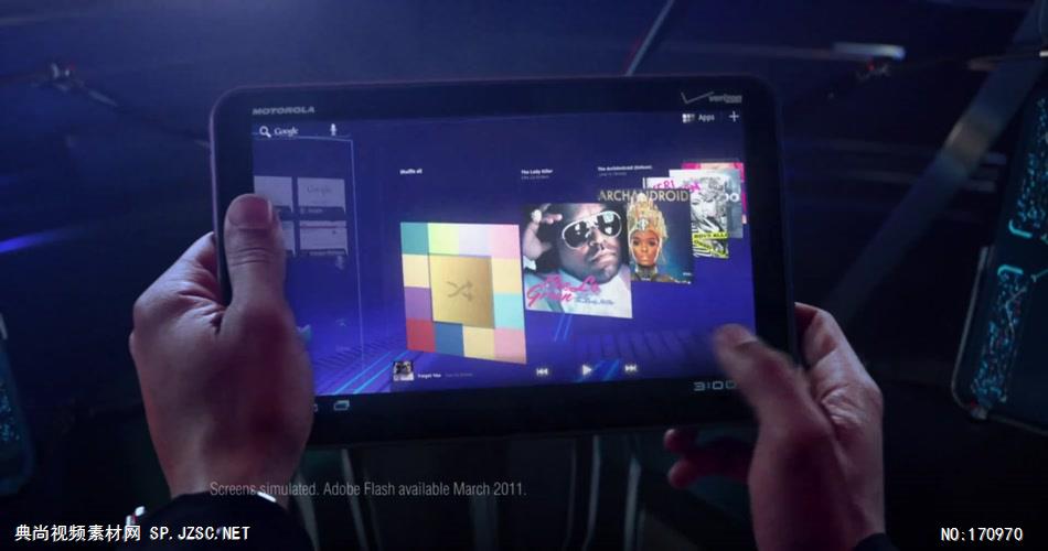 Verizon Motorola XOOM 平板电脑广告.1080p 欧美高清广告视频