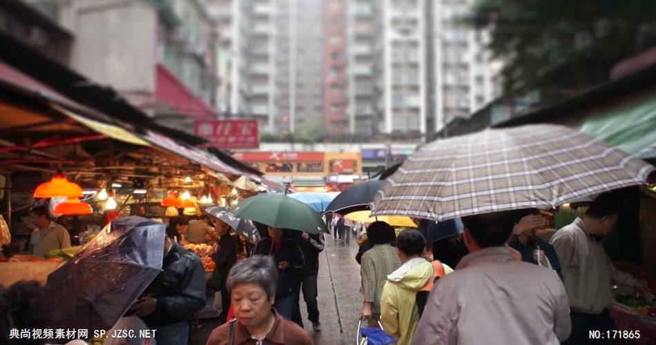 亚洲街头街市 Rainy Street Market Asia 高清视频全集_batchStoc Video高清视频素材下载 led视频背景 led下载