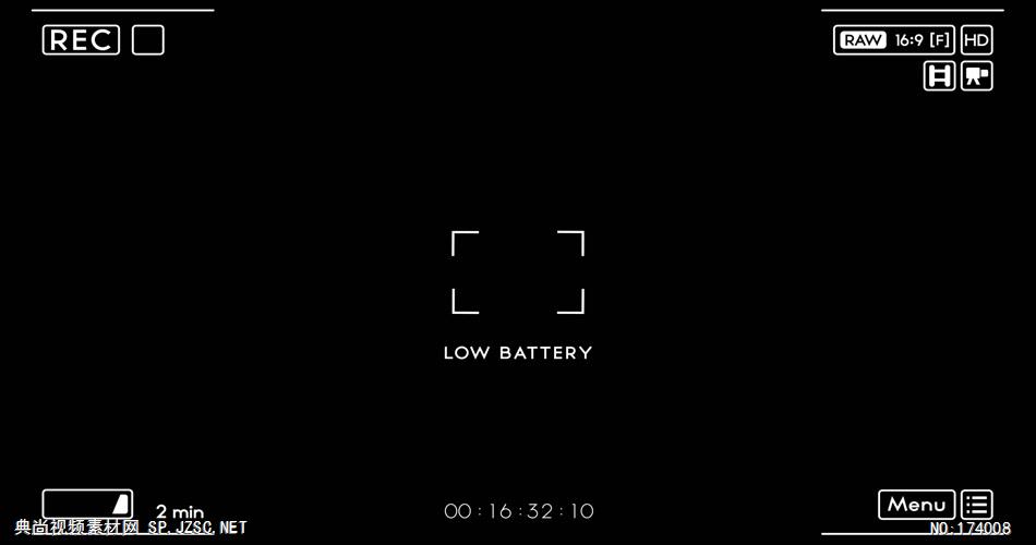 带通道的界面素材   CameraRecordingScreenLowBattery01