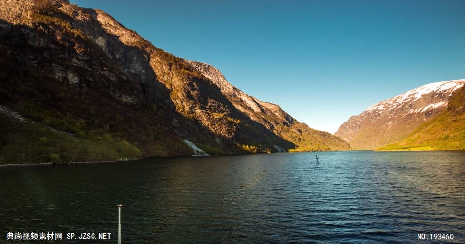 在船上看到的风景素材    Fjordboatrideone 视频素材下载