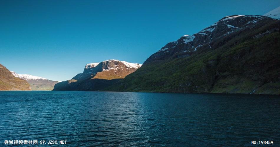 在船上看到的风景素材    Fjordboatridetwo 视频素材下载