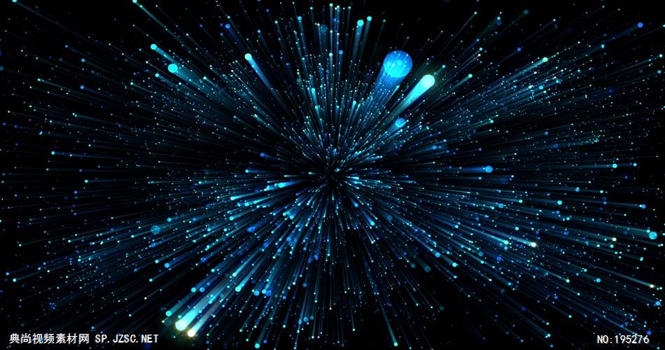 蓝色粒子背景   BlueParticlesinSpace 视频素材下载