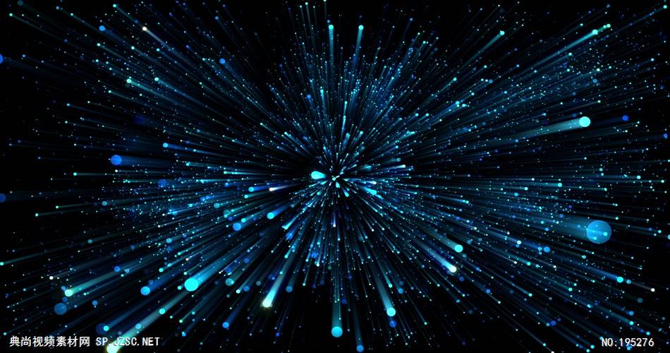 蓝色粒子背景   BlueParticlesinSpace 视频素材下载