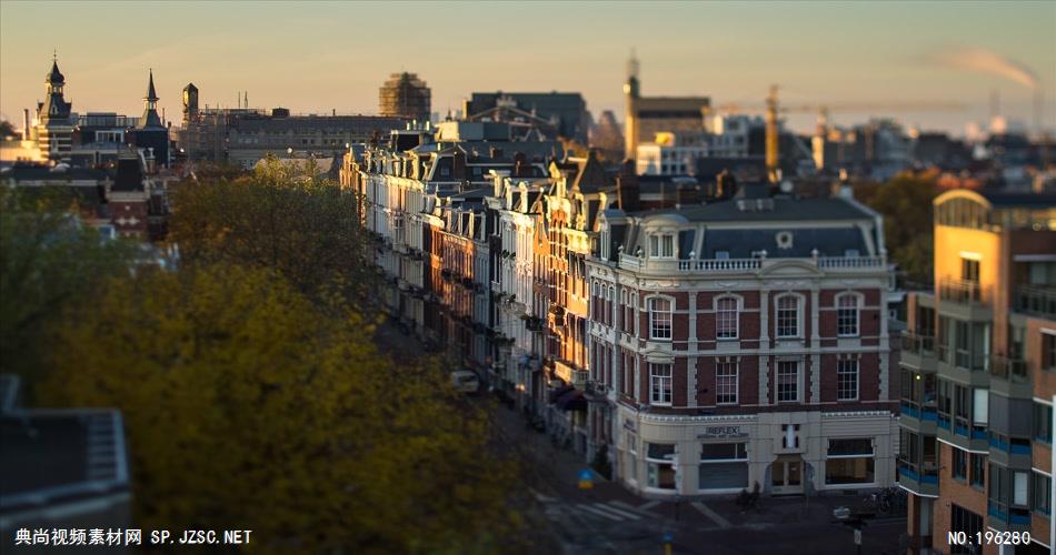 静静流动的时光-美丽的风光素材amsterdamweteringschans 视频素材下载