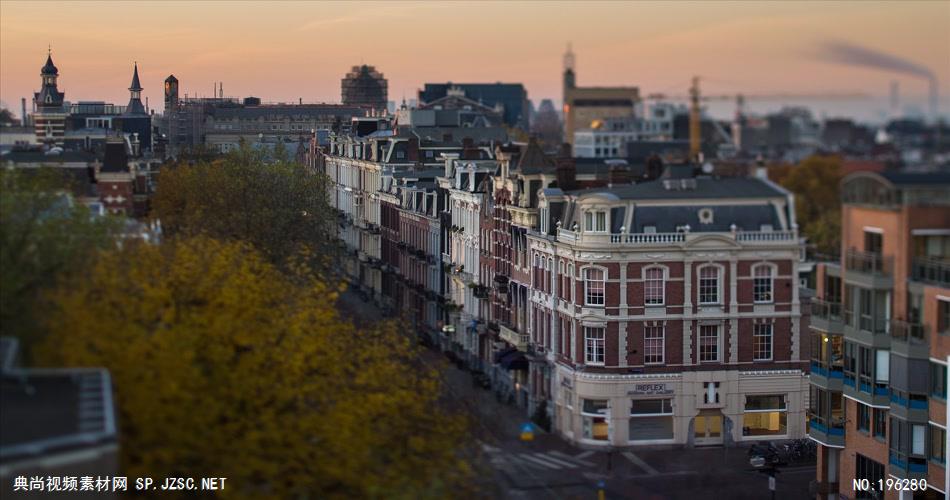 静静流动的时光-美丽的风光素材amsterdamweteringschans 视频素材下载