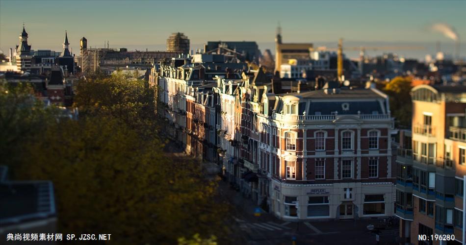 静静流动的时光-美丽的风光素材amsterdamweteringschans 视频素材下载