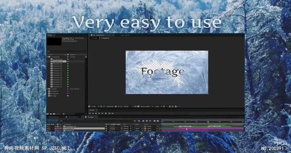 14403 冰冻转场效果包 2020ae特效素材下载网站