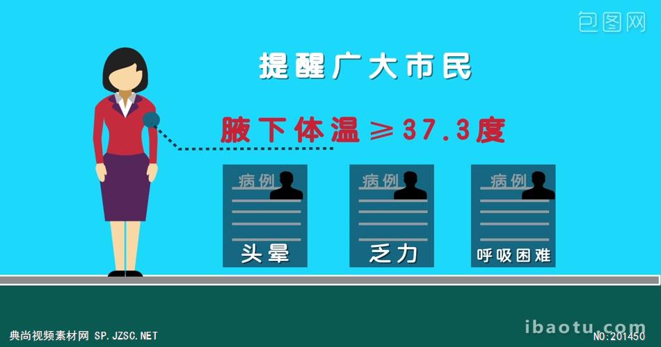 055 武汉新型冠状病毒预防动画AE模板武汉新冠状病毒肺炎宣传AE模板