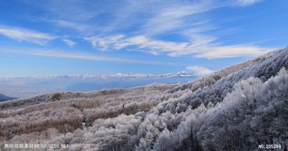 ［4K］ 高原雪景1 4K片源 超高清实拍视频素材 自然风景山水花草树木瀑布超清素材