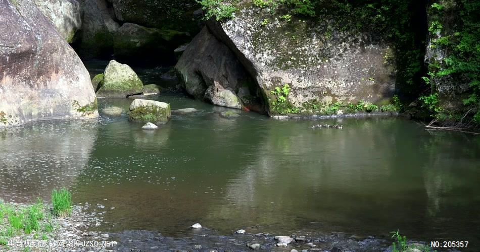 ［4K］ 山间小溪2 4K片源 超高清实拍视频素材 自然风景山水花草树木瀑布超清素材