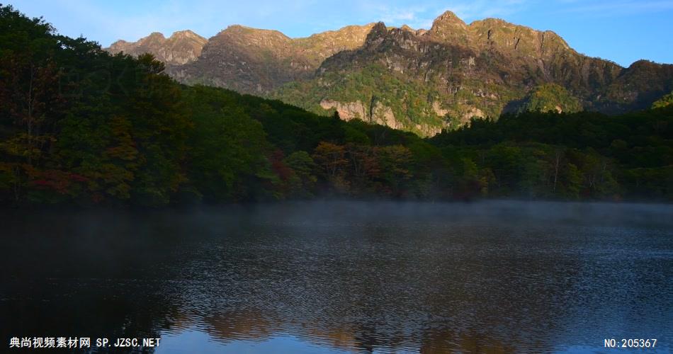 ［4K］ 雾气潮潮的湖面 4K片源 超高清实拍视频素材 自然风景山水花草树木瀑布超清素材