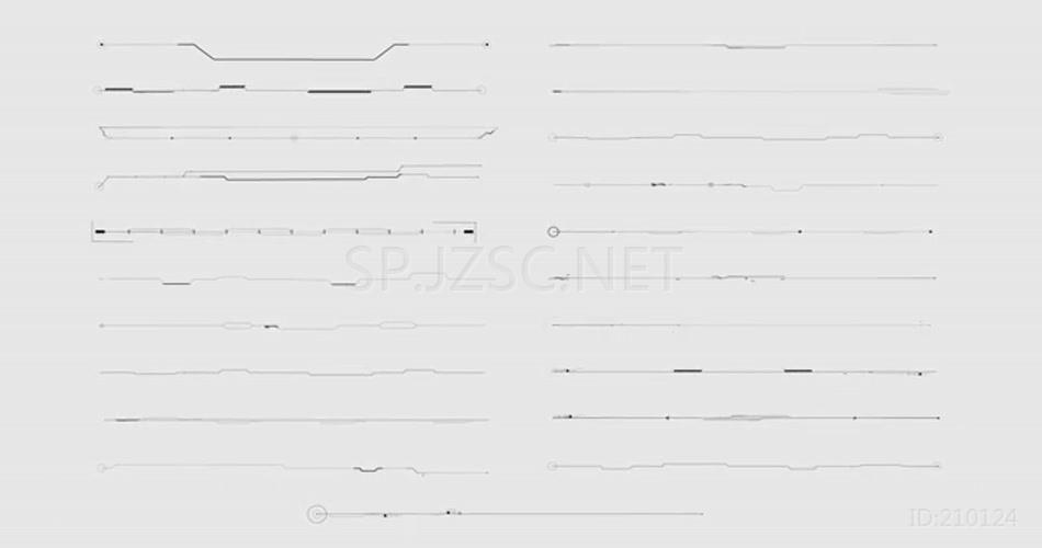 AE 16557 界面线条元素 ae素材源文件