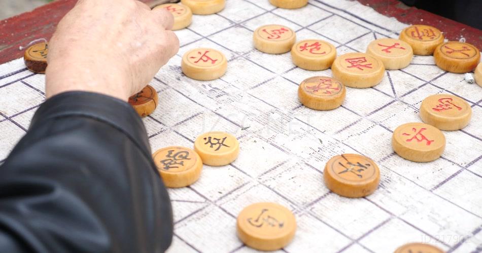 下棋 象棋 娱乐 休闲 高清实拍 视频素材