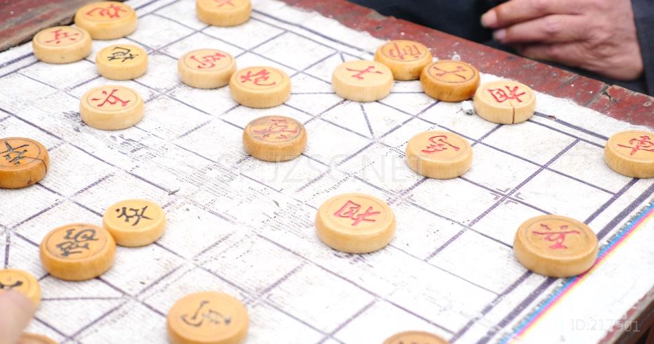 下棋 象棋 娱乐 休闲 高清实拍 视频素材