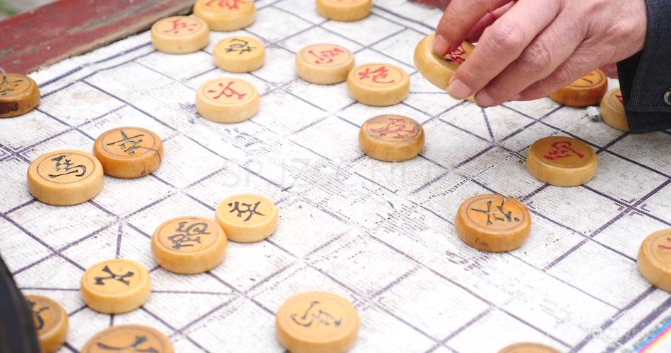 下棋 象棋 娱乐 休闲 高清实拍 视频素材